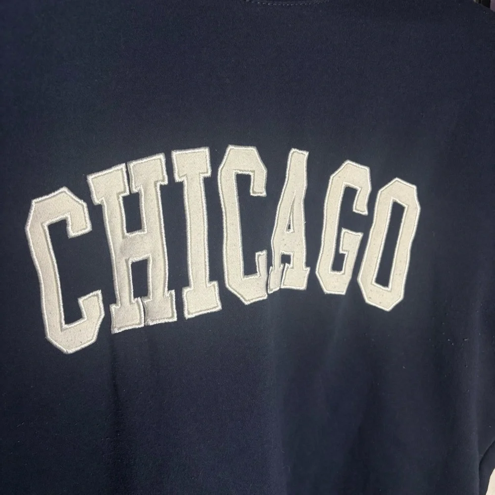 New York Popular Chicago Varsity Crewneck Sweatshirt XL Navy